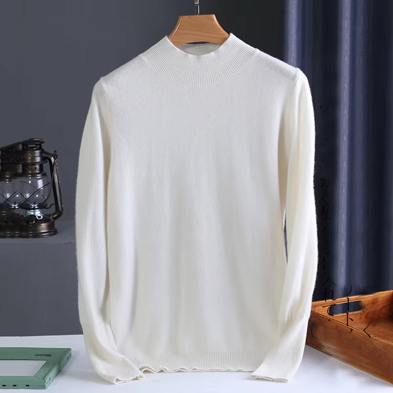 Autumn Winter Chic Bottom Sweaters Women Fashion Turtleneck Pullover Slim Long Sleeve Knitted Jumpers Soft Warm Pull Femme Top