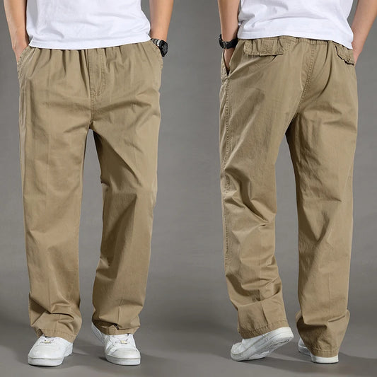 Men'S Cargo Pants Summer Spring Cotton Work Wear New in Large Size 6XL Casual Climbing Joggers Sweatpants Hombre Autumn Trousers